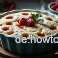 Einfacher Rhabarberkuchen mit Streuseln und Pudding &ndash; von rollimops