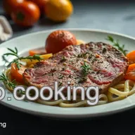 K&ouml;stliches Rinderfilet mit Rosmarin-Pistazien-Kruste und Stampf