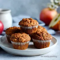 Saftige Apfelmus Muffins mit Zimt