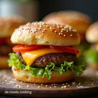 Einfaches Rezept leckere Cheeseburger Muffins Saftige Mini T&ouml;rtchen f&uuml;r Feierabend Buffet