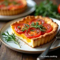 Geniales Rezept fr selbst gemachte Tomatentarte Knusprig Provenzalisch