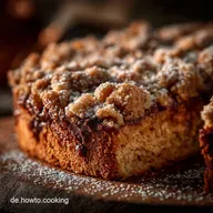 Schoko Streuselkuchen: Saftiger Blechkuchen mit knusprigen Streuseln.