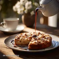 Apfelkuchen: Saftiger Versunkener Klassiker f&uuml;r den Kaffeetisch
