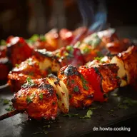 Saftiges Chicken Tikka Authentische TandooriSpie&szlig;e f&uuml;r Ofen Grill