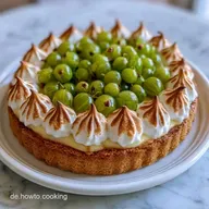 Stachelbeerkuchen Mit Pudding Und Baiser