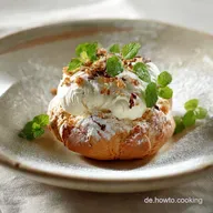 Streuseltaler mit Vanillecreme: Saftige Hefeteig-Taler wie vom B&auml;cker.