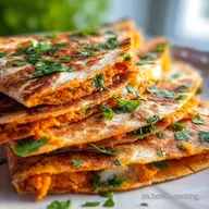 S&uuml;&szlig;kartoffel-Quesadillas: Vegane Hauptspeise & Snacks