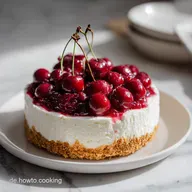 Torte mit 250 g Mascarpone und 500 g Sauerkirschen