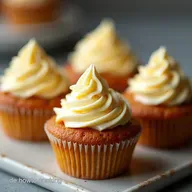 Saftige Vegane Karottenkuchen Cupcakes mit MandelFrosting