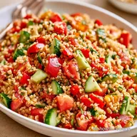Veganer Bulgursalat Zum Grillen Mit Tomaten