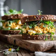 Cremiges KichererbsenSandwich In 10 Minuten zum veganen Eiersalat