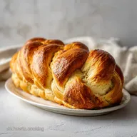 Veganes Kokosmilch Brot: Saftiger Hefezopf in 105 Minuten