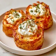 Vegetarische Folienkartoffeln mit Kr&auml;uterquark