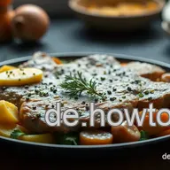 Zartes Putensteak mit Kr&auml;uterbutter und buntem Gem&uuml;se &ndash; Ein Genuss