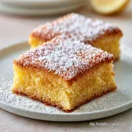 Saftiger Zitronen Joghurt Blechkuchen
