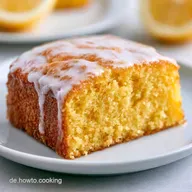 Saftiger Zitronenkuchen DDR Rezept mit Glasur