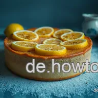 Exquisite Zitronentarte mit Safran und Vanille-Kurkuma Waben