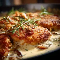 ZwiebelSahneSchnitzel: Saftig, cremig ohne Fix im Backofen &uuml;berbacken