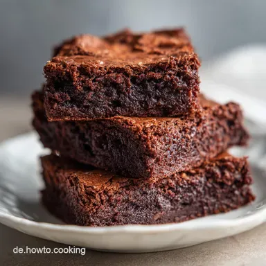 Amerikanische Brownies mit N&uuml;ssen f&uuml;r 16 St&uuml;cke Rezeptkarte