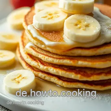 Bananenweizen Pancakes: Fr&uuml;hst&uuml;ck wie im Biergarten! Rezeptkarte