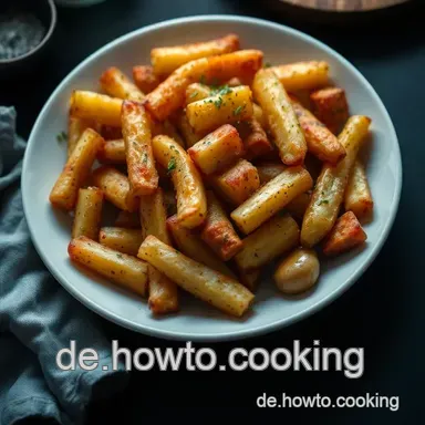 Die besten belgischen Pommes – Knusprig und perfekt frittiert Rezeptkarte
