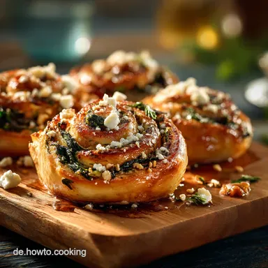 Brek Schnecken aus Filoteig Die saftigsten FetaSpinatSchnecken Rezeptkarte
