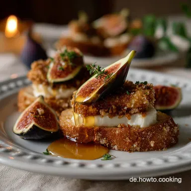 Silvester Essen Fingerfood: 15 Min Brie Canap&eacute;s Rezeptkarte