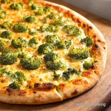 Low Carb Brokkoli PizzaBoden Genuss ohne Kohlenhydrate Rezeptkarte