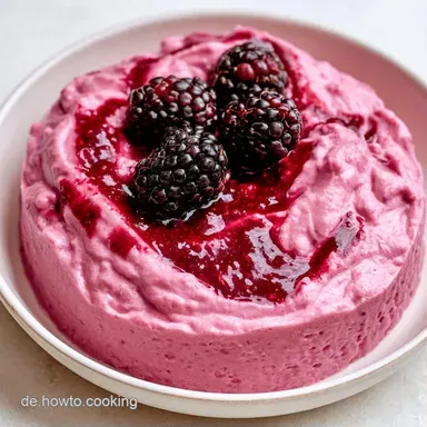 BrombeerMousse Dessert im Glas in 25 Min Rezeptkarte