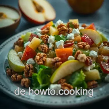 Frischer Chicor&eacute;e-Salat mit &Auml;pfeln: Ein Genuss f&uuml;r jeden Tag! Rezeptkarte