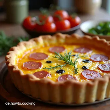 Clarks Quiche Saftige Karamellzwiebel SpeckTarte So gelingt der Boden Rezeptkarte
