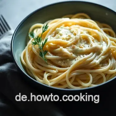Cremige Pasta Alfredo Sauce: Mein Geheimrezept für Genuss Rezeptkarte