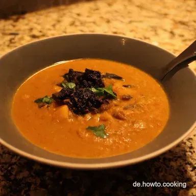 Schwarzwurzel zubereiten Cremige Suppe mit HaselnussKick Rezeptkarte