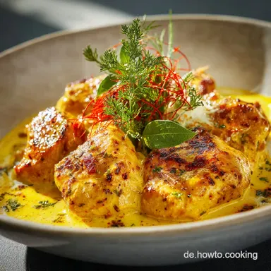 Cremiges Indisches H&auml;hnchenCurry Rezept MasalaStyle wie vom Inder Rezeptkarte