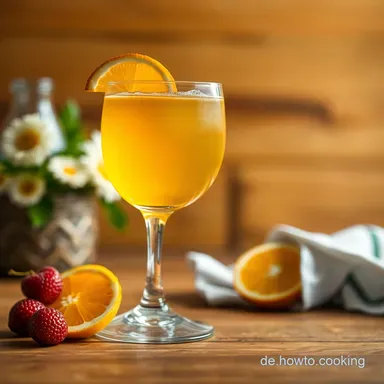 Alkoholfreier Hugo: Der Goldene Sommer im Glas! ✨ Rezeptkarte