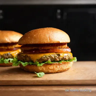 Saftiger Gem&uuml;seburger Mein unwiderstehliches Rezept Rezeptkarte