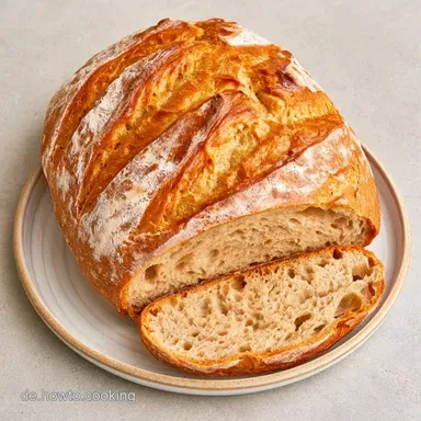 Dinkelbrot &Uuml;ber Nacht Thermomix (1 Laib) Rezeptkarte