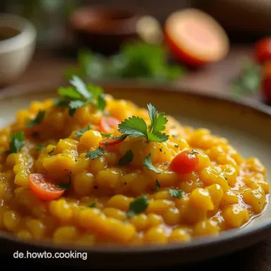 Indisches Rotes Linsen Dal Rezept Cremiges Masoor Dal Rezeptkarte