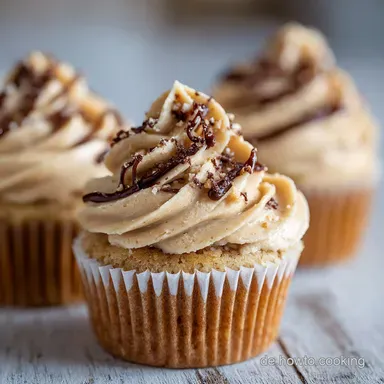 ErdnussbutterSchokoladenCupcakes: Das Ultimative Rezept mit luftigem Frosting Rezeptkarte