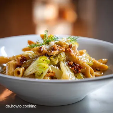 Fenchel Pasta: Mit Zitrone und Knoblauch in 35 Minuten Rezeptkarte