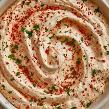 Fetacreme mit Paprika in 25 Minuten Rezeptkarte