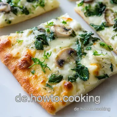 Flammkuchen H&auml;ppchen: Knusprige Mini-K&ouml;stlichkeiten! Rezeptkarte