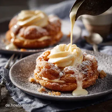 Fluffiges Streuseltaler mit Vanillecreme Omas bestes Sonntagsrezept Rezeptkarte