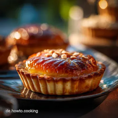 Franz&ouml;sische Mirabellentarte mit Frangipane Samtige P&acirc;tisserie Rezeptkarte