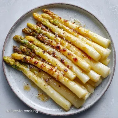 Gebratener Wei&szlig;er Spargel: Knusprig Rezeptkarte