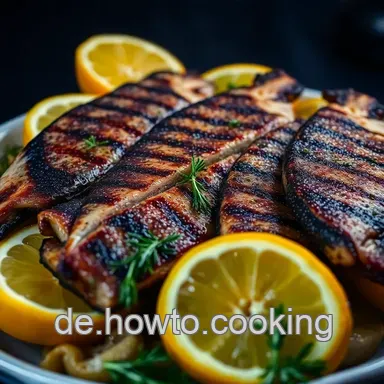 Gegrillter Loup de Mer: Mein einfaches Rezept mit Zitrone & Kr&auml;utern Rezeptkarte