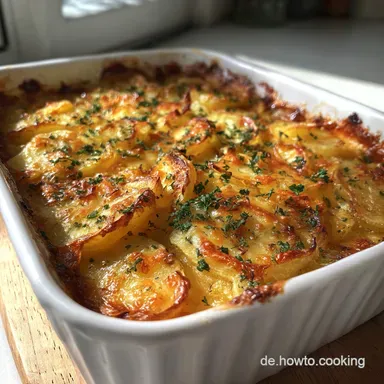 Auflauf Gem&uuml;se Kartoffel: Cremig &Uuml;berbacken in 45 Minuten Rezeptkarte