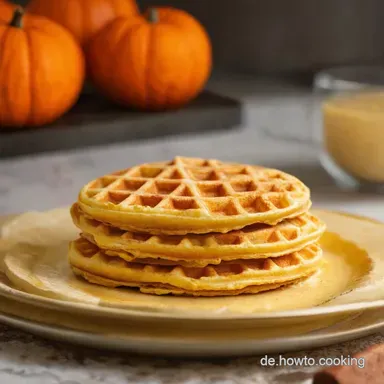 Goldene Krbiswaffeln Mein liebstes Herbst Rezept Rezeptkarte