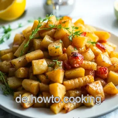 Knusprige Griechische Ofenkartoffeln mit Zitronen-Kr&auml;uter-Marinade Rezeptkarte