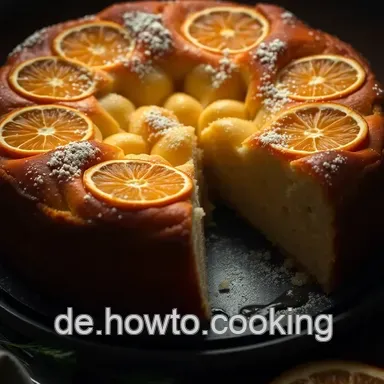 Saftiger griechischer Neujahrskuchen &ndash; Vasilopita mit Orangenaroma Rezeptkarte